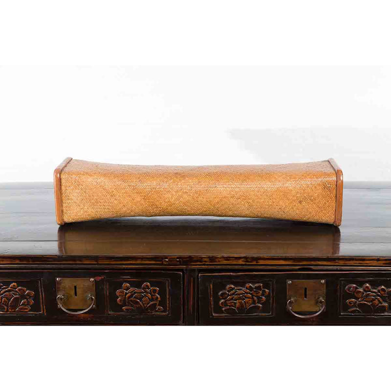 Antique Rattan Woven Qing Dynasty Pillow
