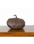 Contemporary Lost Wax Bronze Pumpkin Sculpture with Rustic Patina-8. Asian & Chinese Furniture, Art, Antiques, Vintage Home Décor for sale at FEA Home