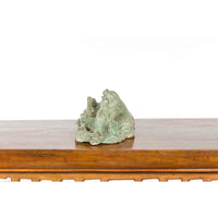 Contemporary Lost Wax Cast Bronze Sea Lion Sculpted Group with Verde Patina