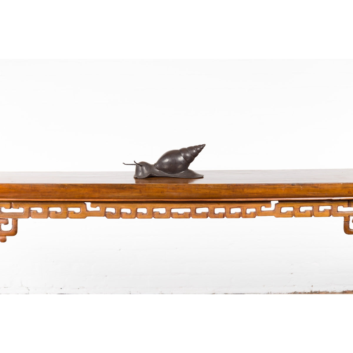Small Vintage Lost Wax Cast Bronze Snail Sculpture-6. Asian &amp; Chinese Furniture, Art, Antiques, Vintage Home Décor for sale at FEA Home