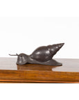 Small Vintage Lost Wax Cast Bronze Snail Sculpture-7. Asian & Chinese Furniture, Art, Antiques, Vintage Home Décor for sale at FEA Home