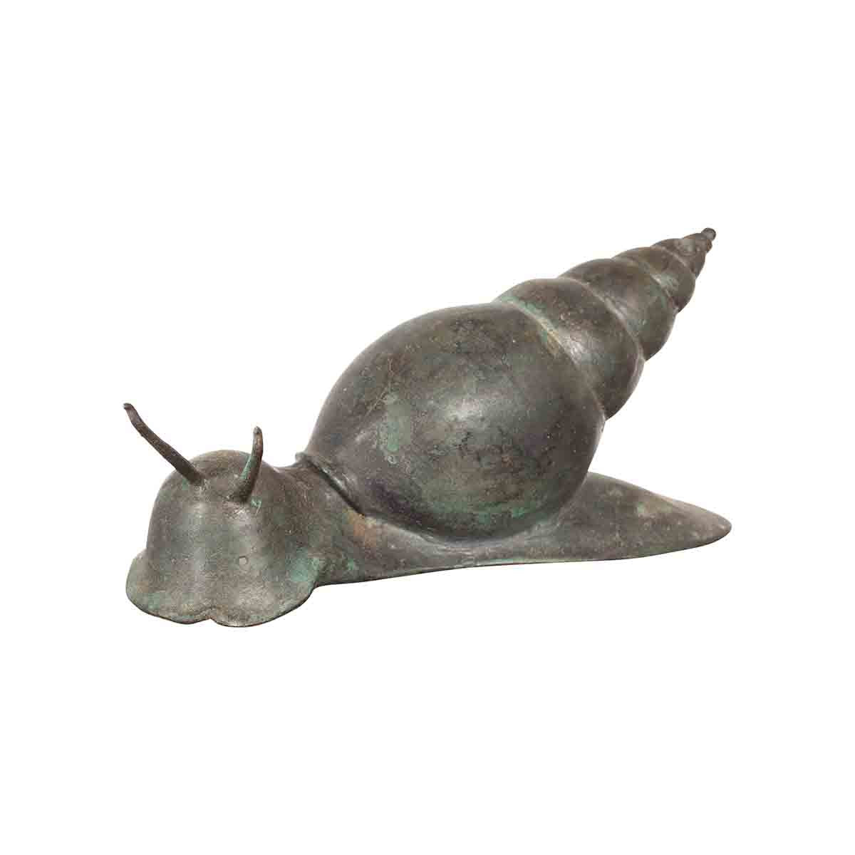 Small Vintage Lost Wax Cast Bronze Snail Sculpture-YN7379-2. Asian & Chinese Furniture, Art, Antiques, Vintage Home Décor for sale at FEA Home