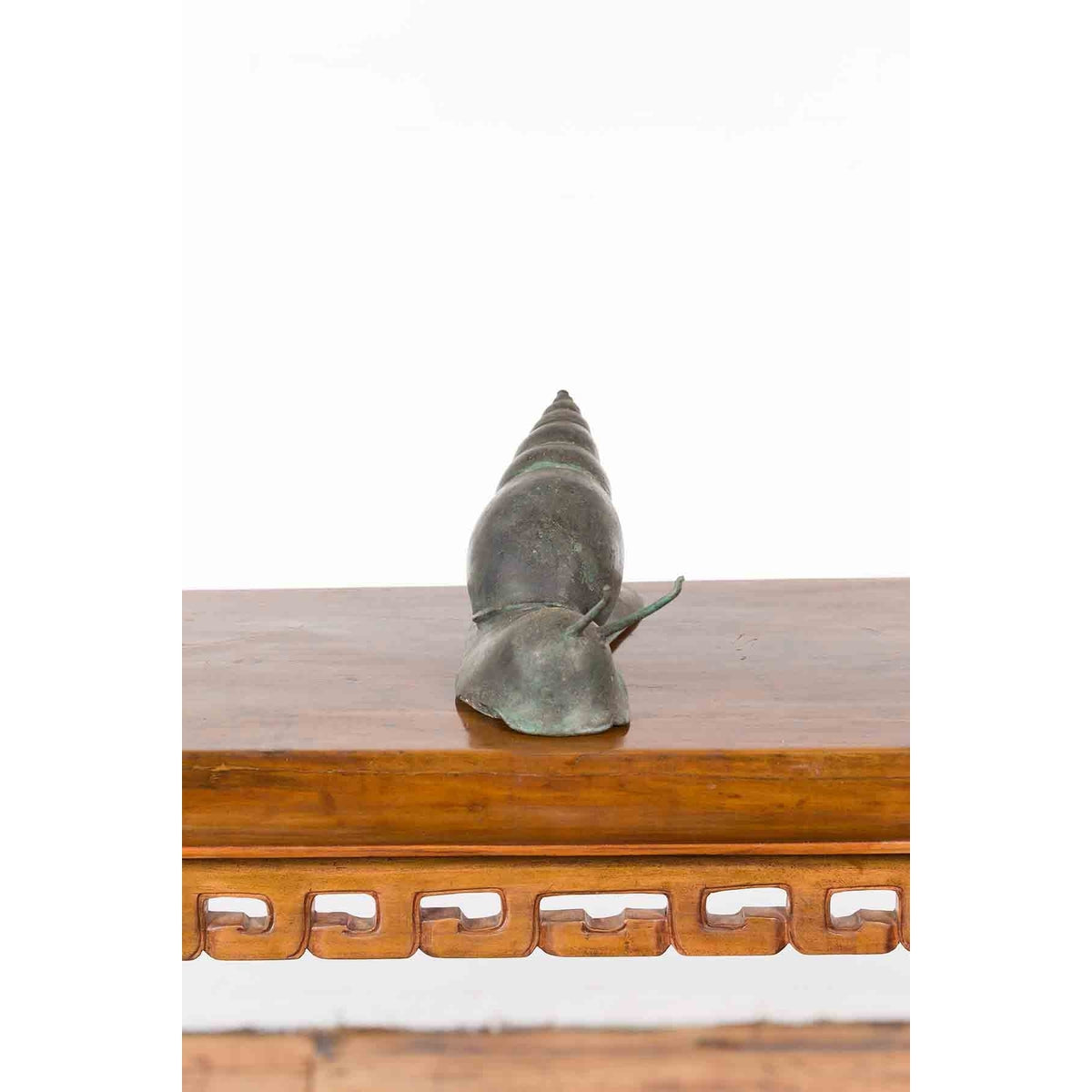 Small Vintage Lost Wax Cast Bronze Snail Sculpture-17. Asian &amp; Chinese Furniture, Art, Antiques, Vintage Home Décor for sale at FEA Home