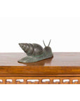 Small Vintage Lost Wax Cast Bronze Snail Sculpture-15. Asian & Chinese Furniture, Art, Antiques, Vintage Home Décor for sale at FEA Home