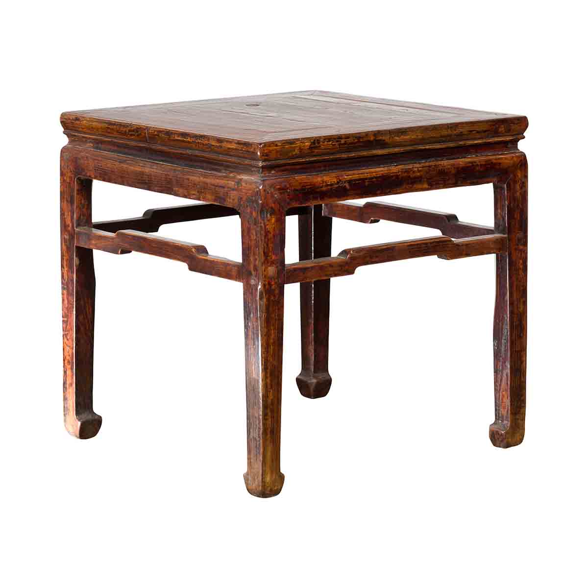 Chinese Ming Dynasty Style Vintage Lamp Table with Humpback Stretchers-1. Asian & Chinese Furniture, Art, Antiques, Vintage Home Décor for sale at FEA Home