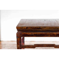 Chinese Ming Dynasty Style Vintage Lamp Table with Humpback Stretchers
