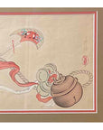 19th Century Japanese Woodblock Print Depicting a Ceremonial Tassel and Fan-6. Asian & Chinese Furniture, Art, Antiques, Vintage Home Décor for sale at FEA Home
