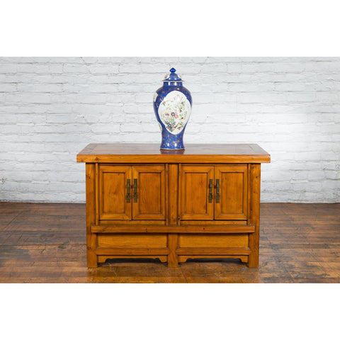 Antique Chinese Console Cabinet with Petite Double Doors and Hidden Compartments-YN7449-10. Asian & Chinese Furniture, Art, Antiques, Vintage Home Décor for sale at FEA Home