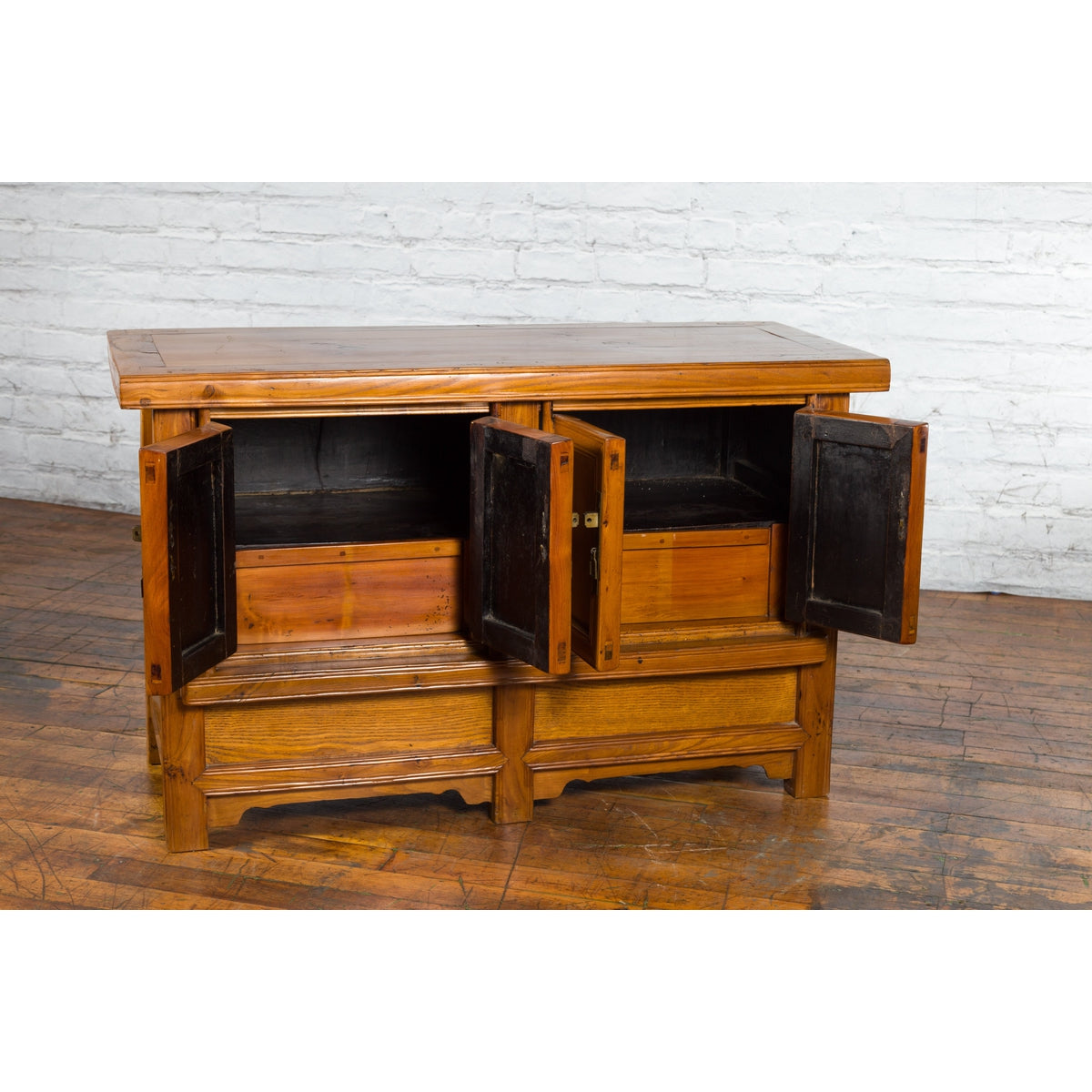 Antique Chinese Console Cabinet with Petite Double Doors and Hidden Compartments-12. Asian &amp; Chinese Furniture, Art, Antiques, Vintage Home Décor for sale at FEA Home