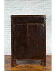 Qing Dynasty Red Lacquer 19th Century Cabinet with Gilded Chinoiserie Décor-18. Asian & Chinese Furniture, Art, Antiques, Vintage Home Décor for sale at FEA Home