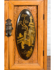 Tall Chinese 19th Century Qing Dynasty Wooden Cabinet with Chinoiserie Panels-13. Asian & Chinese Furniture, Art, Antiques, Vintage Home Décor for sale at FEA Home