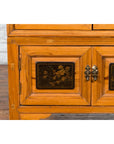 Tall Chinese 19th Century Qing Dynasty Wooden Cabinet with Chinoiserie Panels-14. Asian & Chinese Furniture, Art, Antiques, Vintage Home Décor for sale at FEA Home