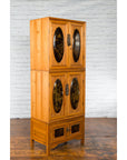 Tall Chinese 19th Century Qing Dynasty Wooden Cabinet with Chinoiserie Panels-6. Asian & Chinese Furniture, Art, Antiques, Vintage Home Décor for sale at FEA Home