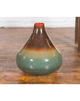 Large Contemporary Chiang Mai Prem Collection Jar with Green and Brown Glaze-9. Asian & Chinese Furniture, Art, Antiques, Vintage Home Décor for sale at FEA Home