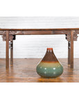 Large Contemporary Chiang Mai Prem Collection Jar with Green and Brown Glaze-10. Asian & Chinese Furniture, Art, Antiques, Vintage Home Décor for sale at FEA Home