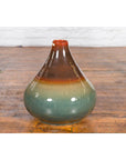 Large Contemporary Chiang Mai Prem Collection Jar with Green and Brown Glaze-4. Asian & Chinese Furniture, Art, Antiques, Vintage Home Décor for sale at FEA Home