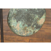 Bronze Gong Mounted on Custom Made Base