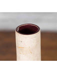 Northern Thai Chiang Mai White Contemporary Vase from the Prem Collection-8. Asian & Chinese Furniture, Art, Antiques, Vintage Home Décor for sale at FEA Home