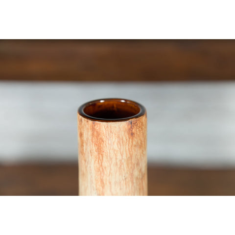 Northern Thai Chiang Mai White Contemporary Vase from the Prem Collection - Antique Chinese and Vintage Asian Furniture for Sale at FEA Home