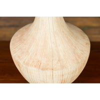 Northern Thai Chiang Mai White Contemporary Vase from the Prem Collection