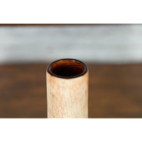 Northern Thai Chiang Mai White Contemporary Vase from the Prem Collection