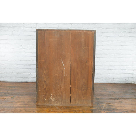 Japanese 19th Century Kitchen Cabinet with Sliding Doors, Safe and Drawers - Antique Chinese and Vintage Asian Furniture for Sale at FEA Home