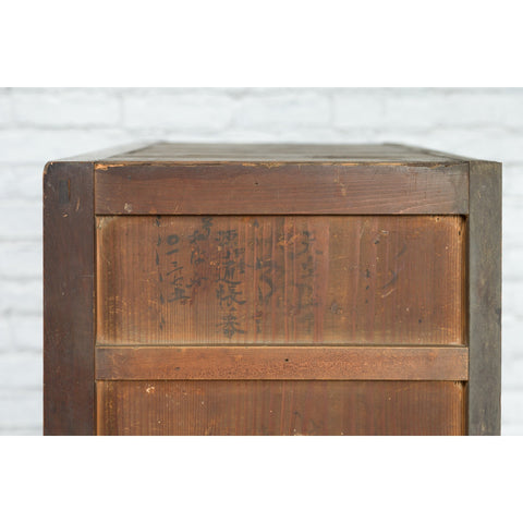 Japanese 19th Century Kitchen Cabinet with Sliding Doors, Safe and Drawers - Antique Chinese and Vintage Asian Furniture for Sale at FEA Home
