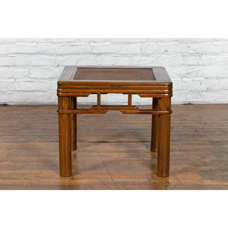 Qing Dynasty 19th Century Chinese Wooden Side Table with Pillar Strut Motifs-15. Asian & Chinese Furniture, Art, Antiques, Vintage Home Décor for sale at FEA Home