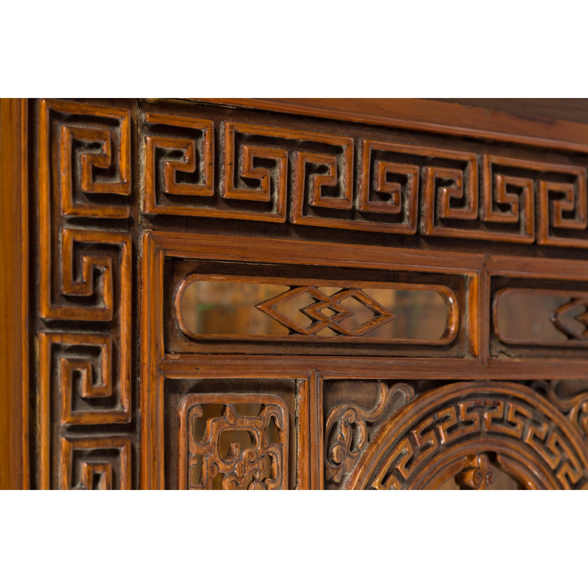 Chinese Qing Dynasty Period 19th Century Coffee Table with Carved Fretwork Top-12. Asian &amp; Chinese Furniture, Art, Antiques, Vintage Home Décor for sale at FEA Home