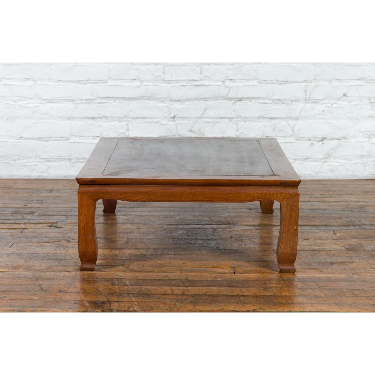 Chinese Vintage Low Coffee Table with Two-Toned Top and Curving Legs-11. Asian &amp; Chinese Furniture, Art, Antiques, Vintage Home Décor for sale at FEA Home