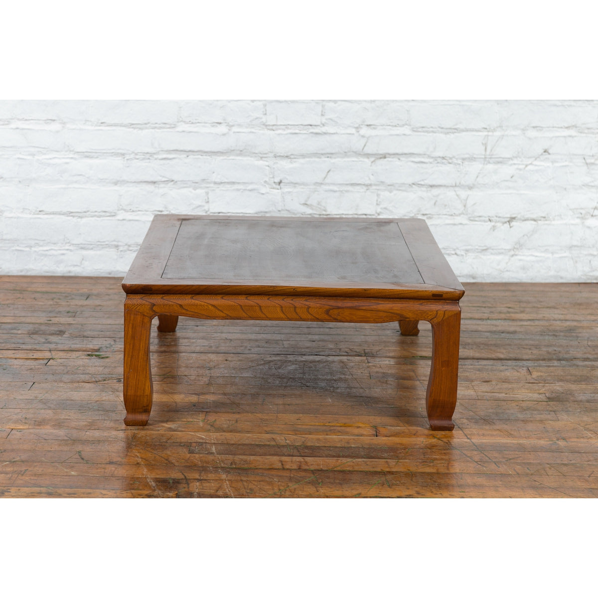 Chinese Vintage Low Coffee Table with Two-Toned Top and Curving Legs-13. Asian &amp; Chinese Furniture, Art, Antiques, Vintage Home Décor for sale at FEA Home