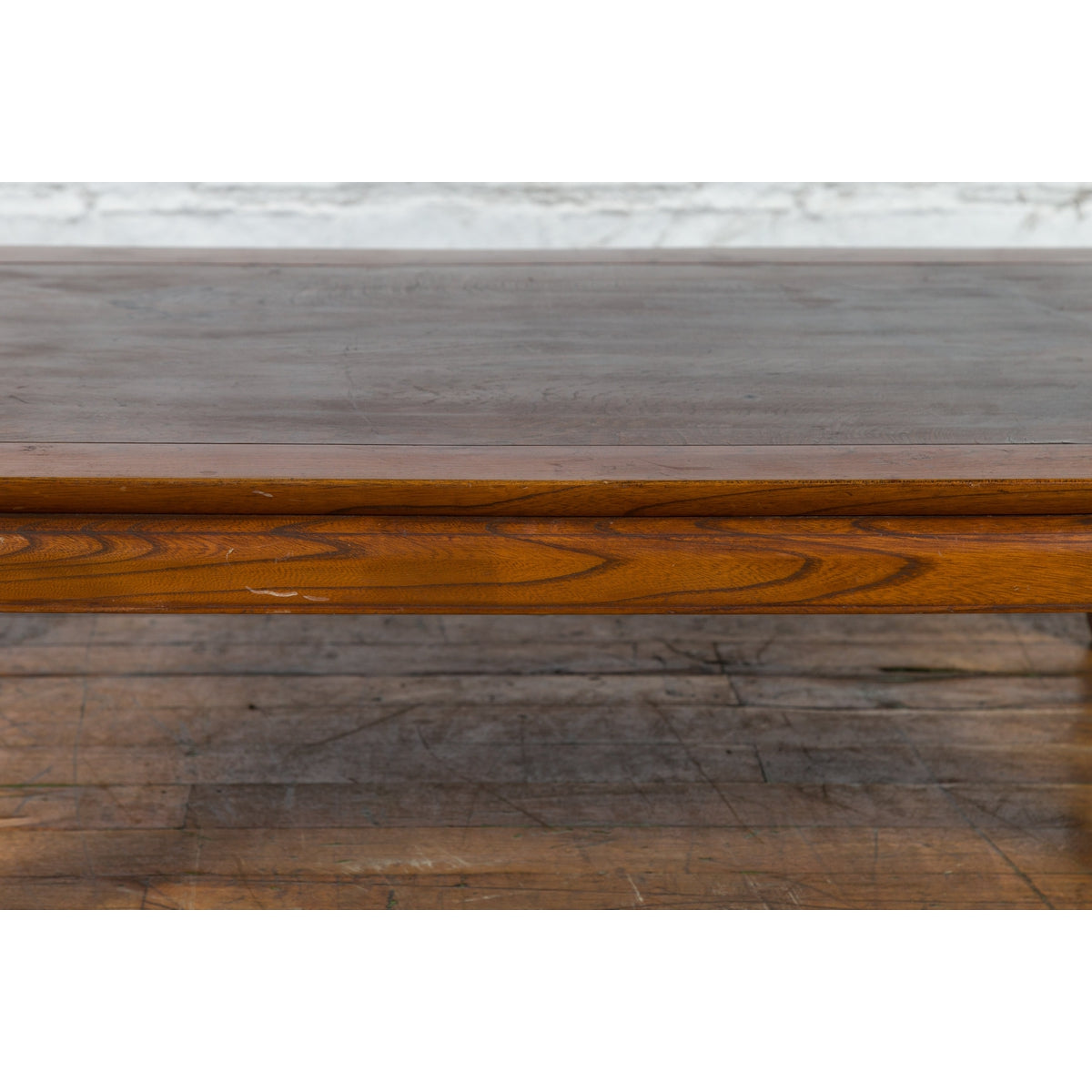 Chinese Vintage Low Coffee Table with Two-Toned Top and Curving Legs-6. Asian &amp; Chinese Furniture, Art, Antiques, Vintage Home Décor for sale at FEA Home
