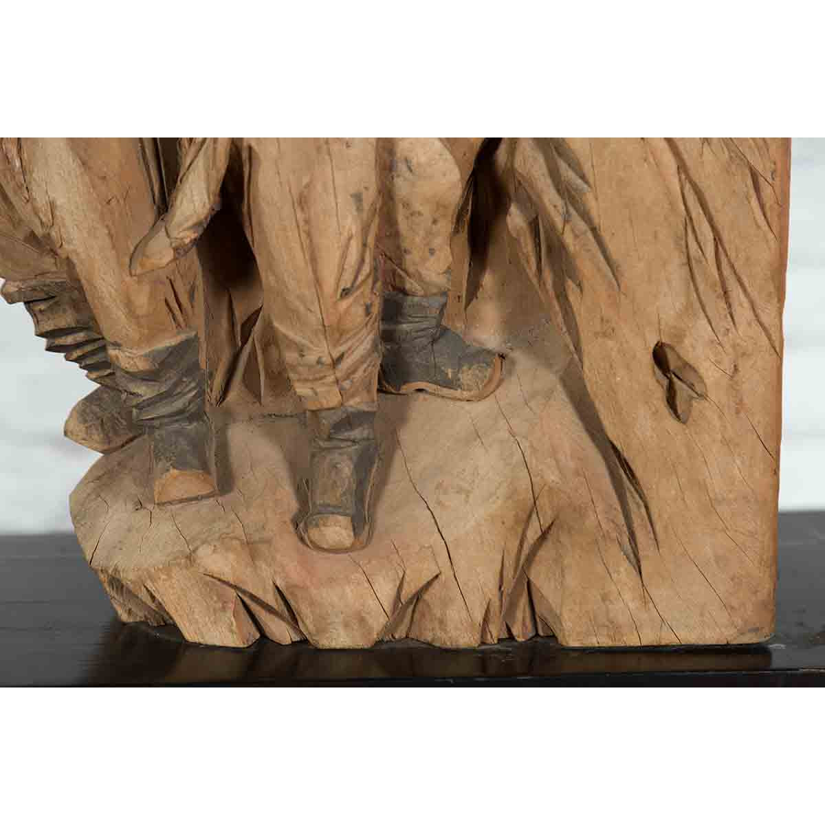 Pair of 19th Century Chinese Qing Dynasty Hand-Carved Wooden Temple Corbels-12. Asian &amp; Chinese Furniture, Art, Antiques, Vintage Home Décor for sale at FEA Home