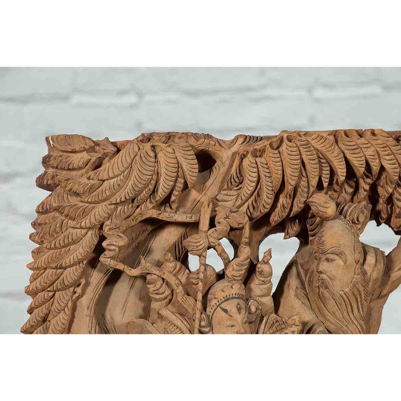 Pair of 19th Century Chinese Qing Dynasty Hand-Carved Wooden Temple Corbels-YNE114-6. Asian & Chinese Furniture, Art, Antiques, Vintage Home Décor for sale at FEA Home