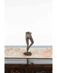 Vintage Bronze Ballerina Leg Candle Holder in Battement Frappé Position-7. Asian & Chinese Furniture, Art, Antiques, Vintage Home Décor for sale at FEA Home