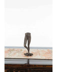 Vintage Bronze Ballerina Leg Candle Holder in Battement Frappé Position-9. Asian & Chinese Furniture, Art, Antiques, Vintage Home Décor for sale at FEA Home