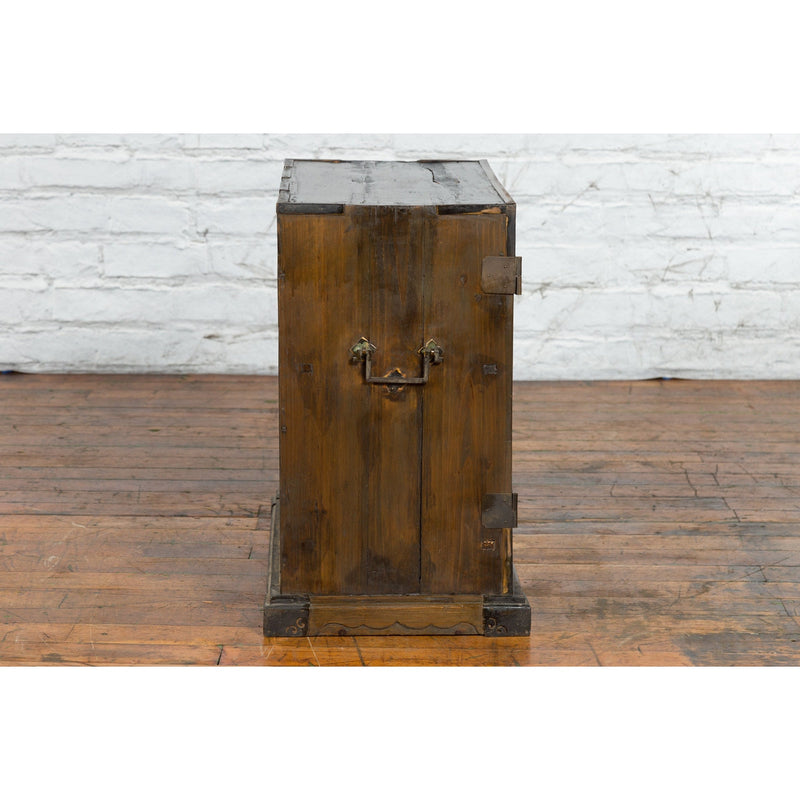 This-is-a-picture-of-a-A Chinese Qing Dynasty Period 19th Century Carrying Chest with Lateral Handles-with-image-position-12-style-YN1381-Shop-for-Vintage-and-Antique-Asian-and-Chinese-Furniture-for-sale-at-FEA Home-NYC