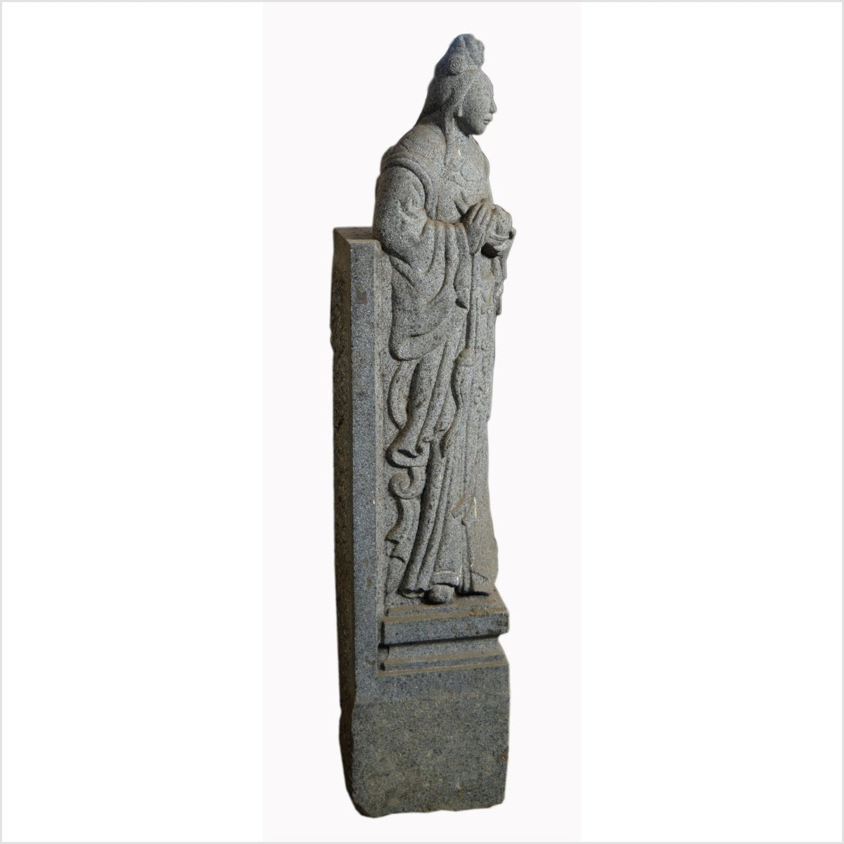 Antique 19th Century Chinese Hand-Carved Stone Guardian Sculpture-5. Asian &amp; Chinese Furniture, Art, Antiques, Vintage Home Décor for sale at FEA Home