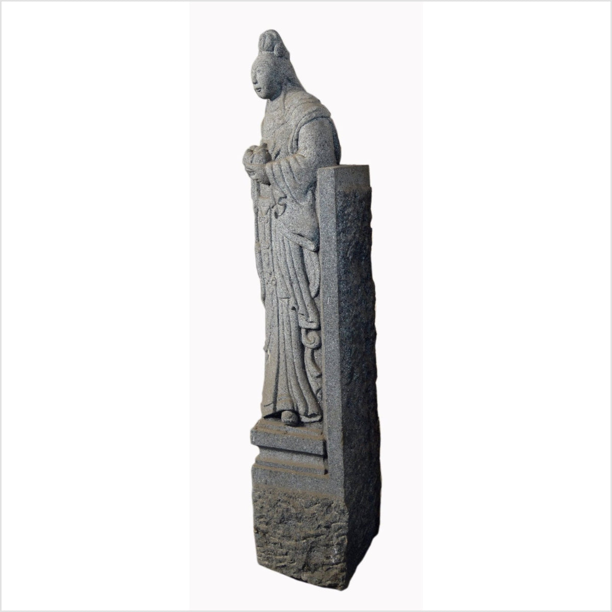 Antique 19th Century Chinese Hand-Carved Stone Guardian Sculpture-6. Asian &amp; Chinese Furniture, Art, Antiques, Vintage Home Décor for sale at FEA Home