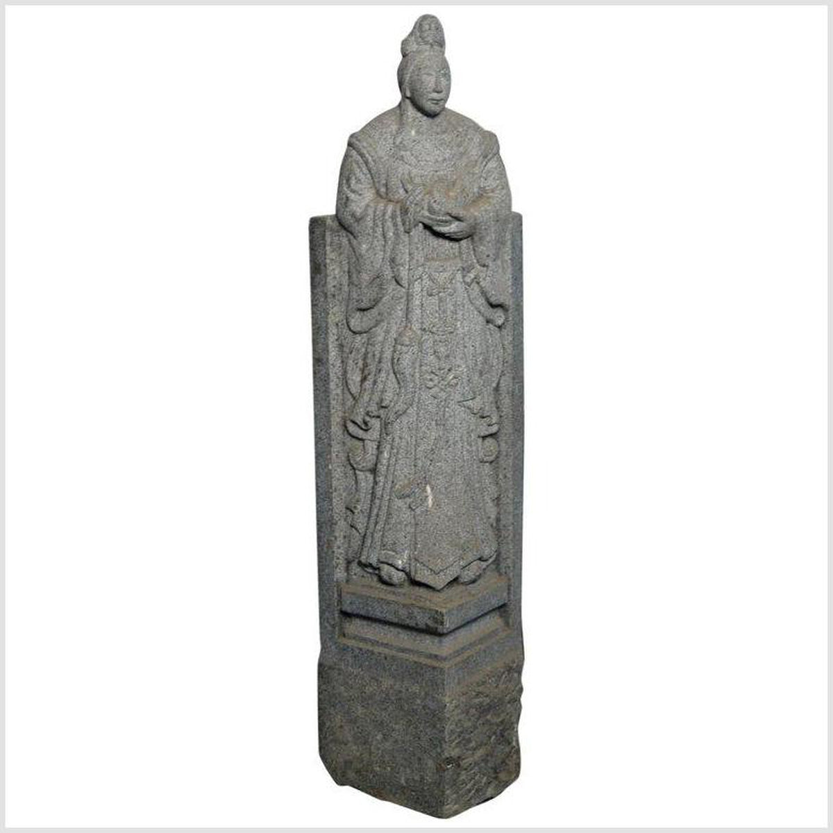 Antique 19th Century Chinese Hand-Carved Stone Guardian Sculpture-1. Asian & Chinese Furniture, Art, Antiques, Vintage Home Décor for sale at FEA Home