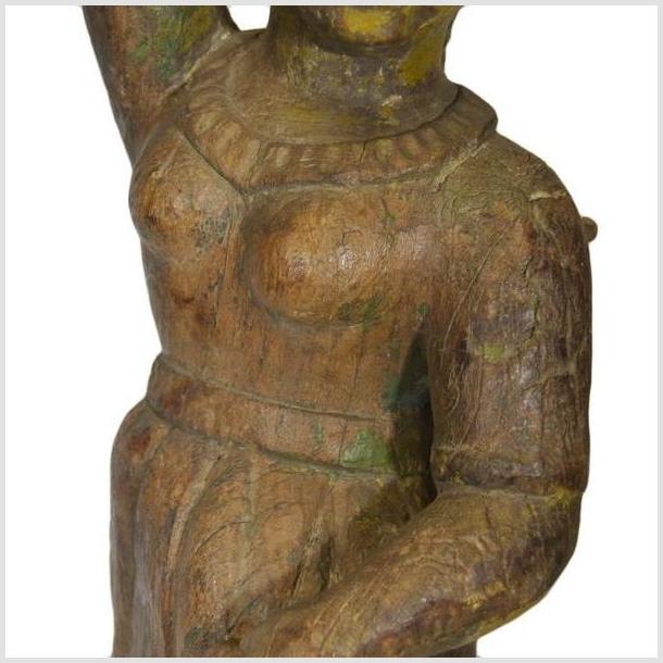 Antique Asian Hand Carved Statue-YN4917-6. Asian & Chinese Furniture, Art, Antiques, Vintage Home Décor for sale at FEA Home