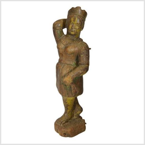 Antique Asian Hand Carved Statue- Asian Antiques, Vintage Home Decor & Chinese Furniture - FEA Home