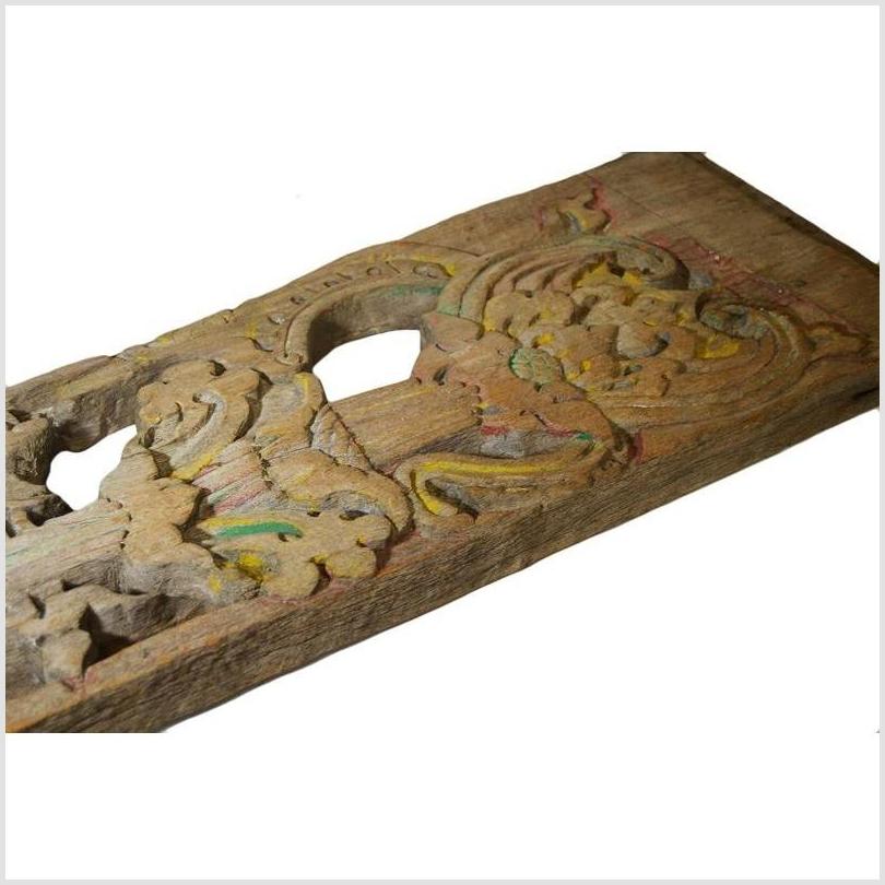 Antique Asian Hand Carved Wall Decor 