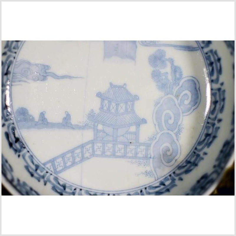 Antique Asian Hand Painted Porcelain Bowl 