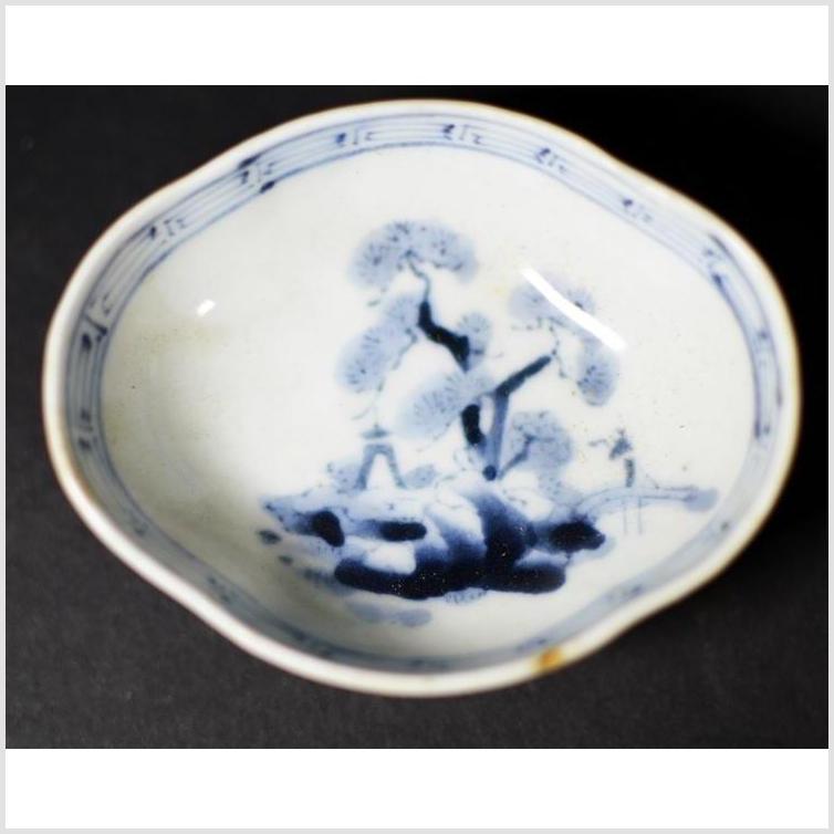 Antique Asian Hand Painted Porcelain Dish / Bowl-1. Asian & Chinese Furniture, Art, Antiques, Vintage Home Décor for sale at FEA Home