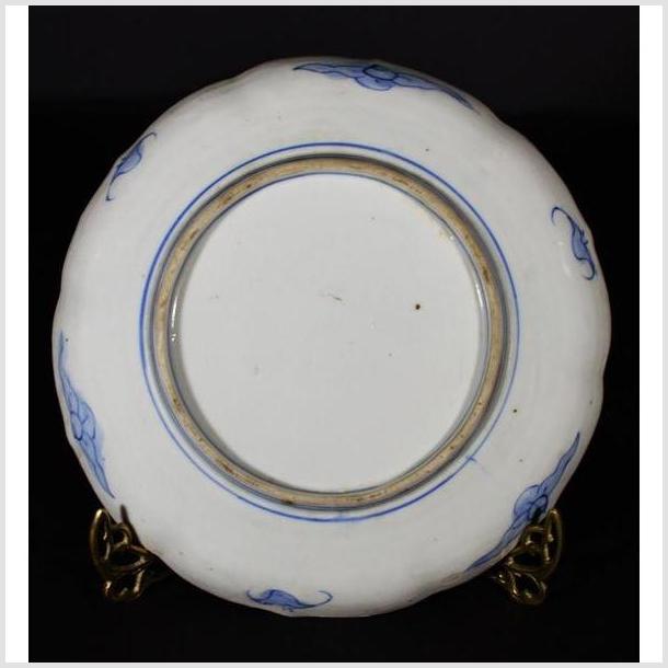 Antique Asian Hand Painted Porcelain Plate – Prancing Goats, Chrysanthemum Scene-5. Asian &amp; Chinese Furniture, Art, Antiques, Vintage Home Décor for sale at FEA Home
