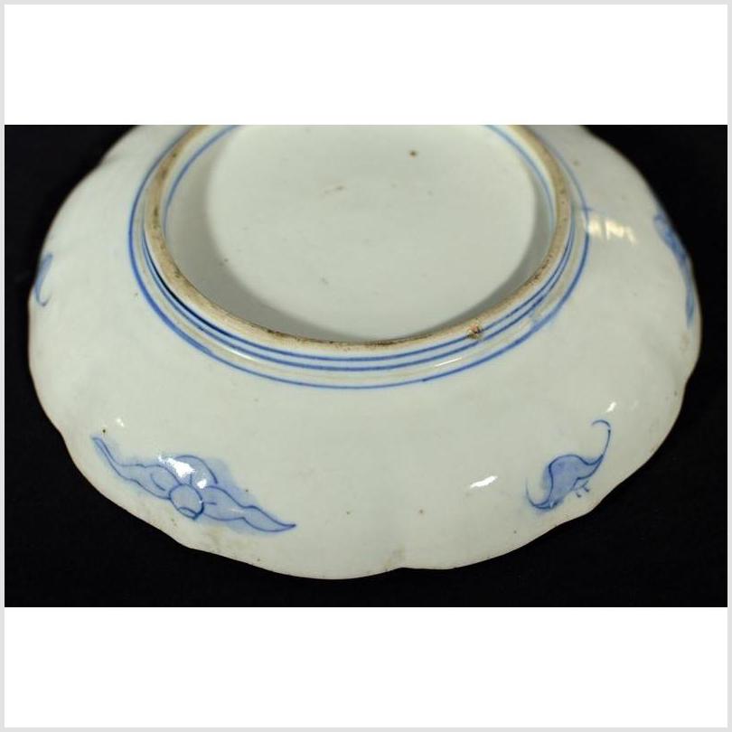 Antique Asian Hand Painted Porcelain Plate – Prancing Goats, Chrysanthemum Scene-6. Asian &amp; Chinese Furniture, Art, Antiques, Vintage Home Décor for sale at FEA Home