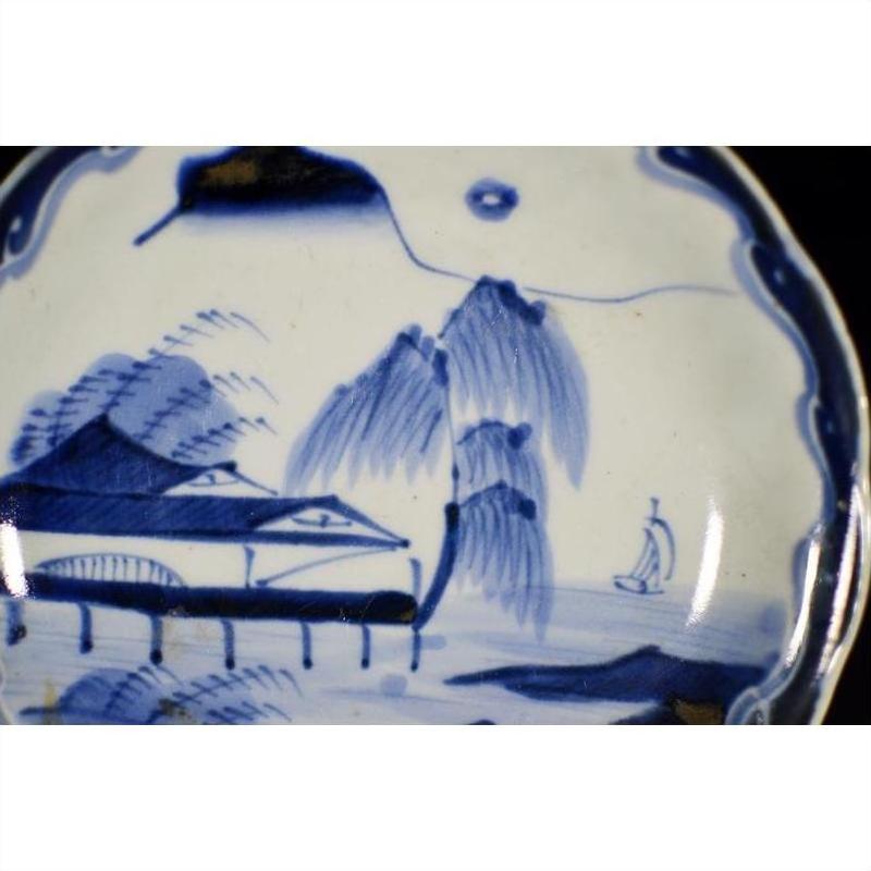 Antique Asian Hand Painted Porcelain Plate – River Pavilion, Willow Grove-2. Asian &amp; Chinese Furniture, Art, Antiques, Vintage Home Décor for sale at FEA Home
