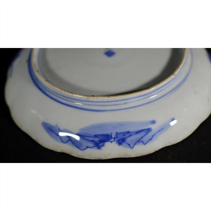 Antique Asian Hand Painted Porcelain Plate – Mountain Landscape, Willow Trees-7. Asian &amp; Chinese Furniture, Art, Antiques, Vintage Home Décor for sale at FEA Home