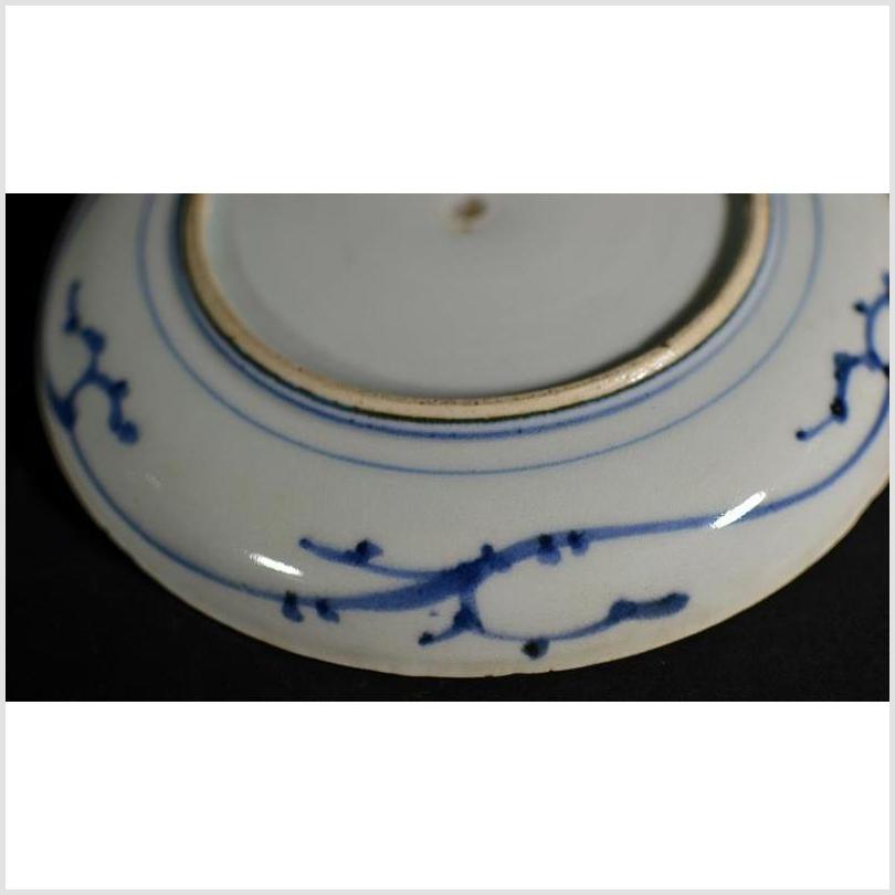 Antique Asian Hand Painted Porcelain Plate – Pine Cone Cluster, Dense Foliage-6. Asian &amp; Chinese Furniture, Art, Antiques, Vintage Home Décor for sale at FEA Home